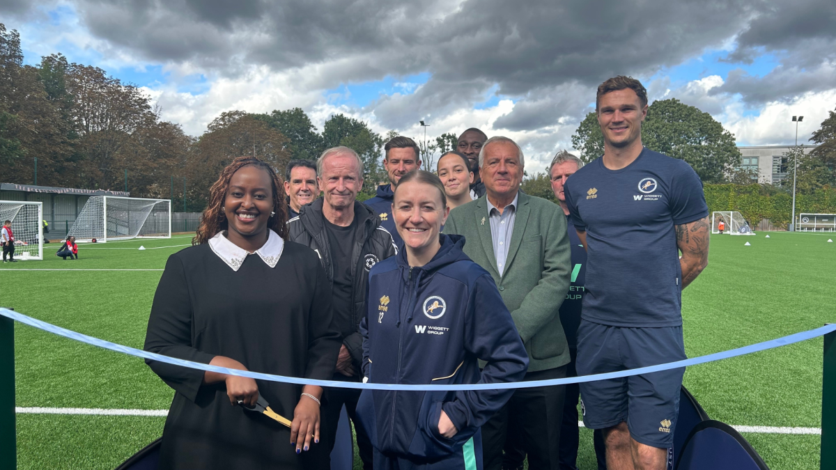 Millwall Community Trust and Fisher FC welcomed Southwark Council and a host of guests along to St Paul’s Sports Ground, Rotherhithe for the opening of the new pitch