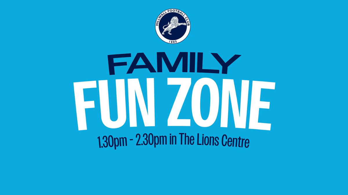 Millwall's Junior Lions Family Fun Zone is BACK tomorrow afternoon!