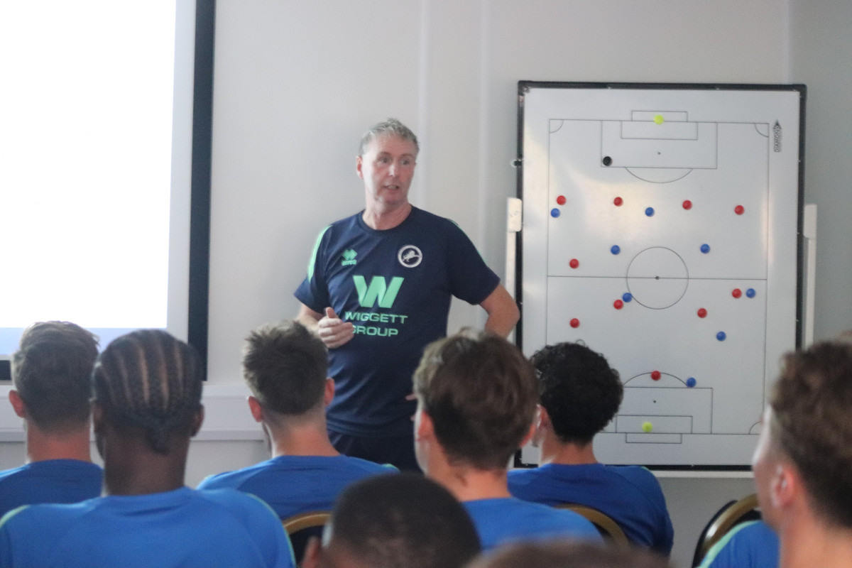 MCT CEO Sean Daly and EDI Lead Jason Vincent deliver presentations at Millwall FC’s Calmont Road