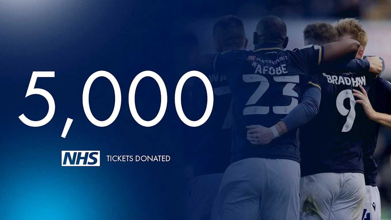 Millwall Community Trust - Millwall donate a further 500 tickets to the NHS