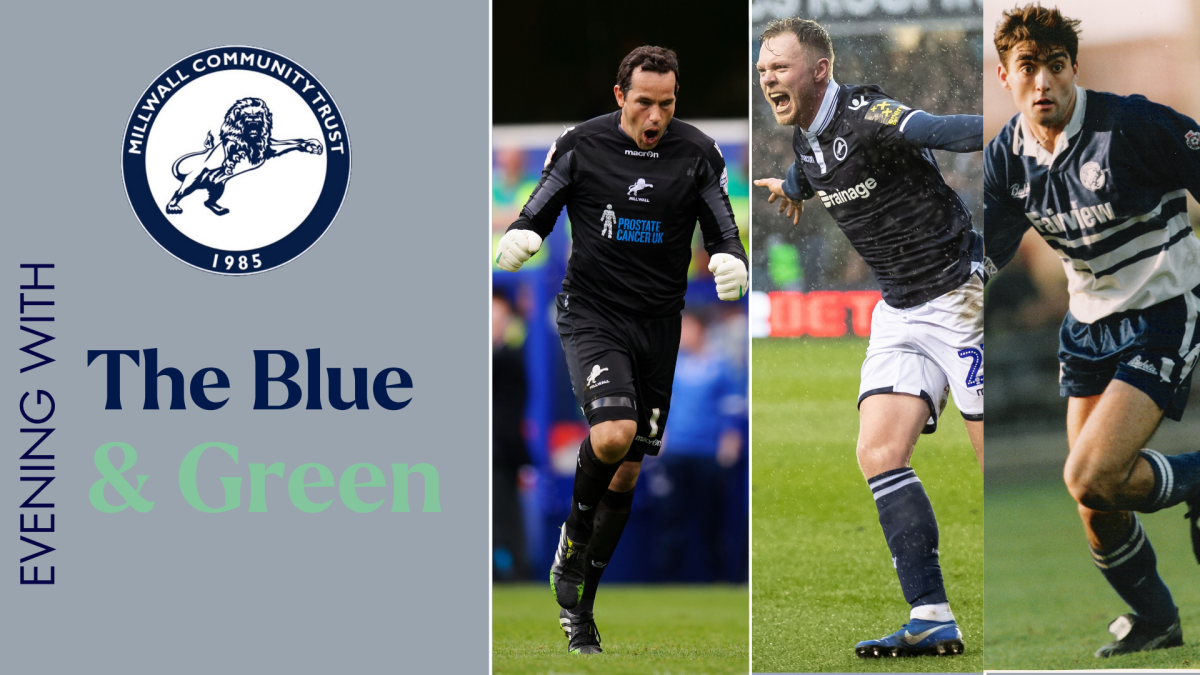 Millwall Community Trust (MCT) is hosting an ‘Evening With’ they wore the Blue and Green this November