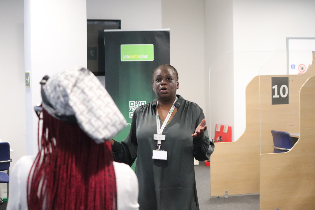 Students on the Second chance Alternative Provision (AP) Health and Social Care Pre-Employability programme trainees visited the Job Centre Plus (JCP) in Peckham today
