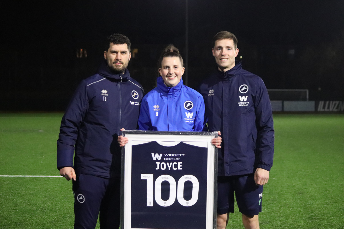 Maisie Joyce hits 100 appearances for Millwall Lionesses