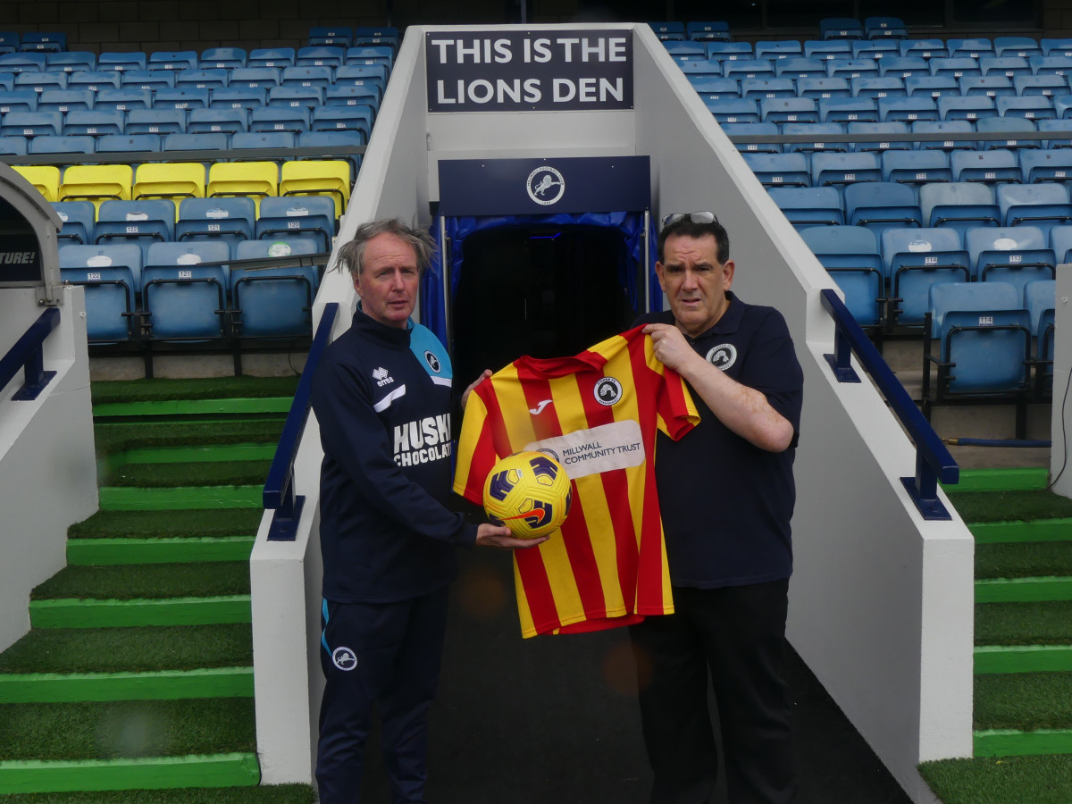 Millwall Community Trust delighted to continue sponsoring Fisher Football Club's away kit and matchball for 2023/24 campaign
