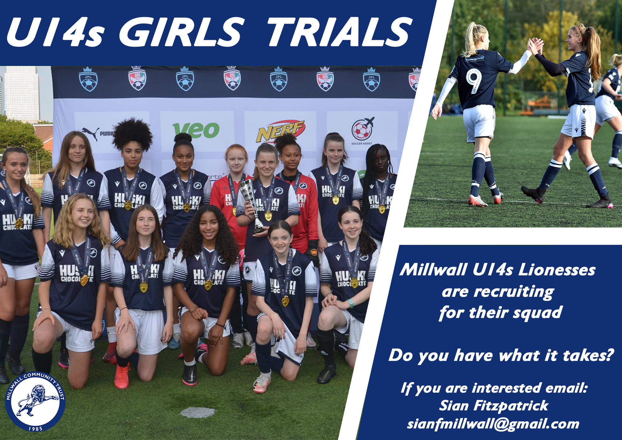 Millwall Community Trust - Millwall Lionesses U14 Trials