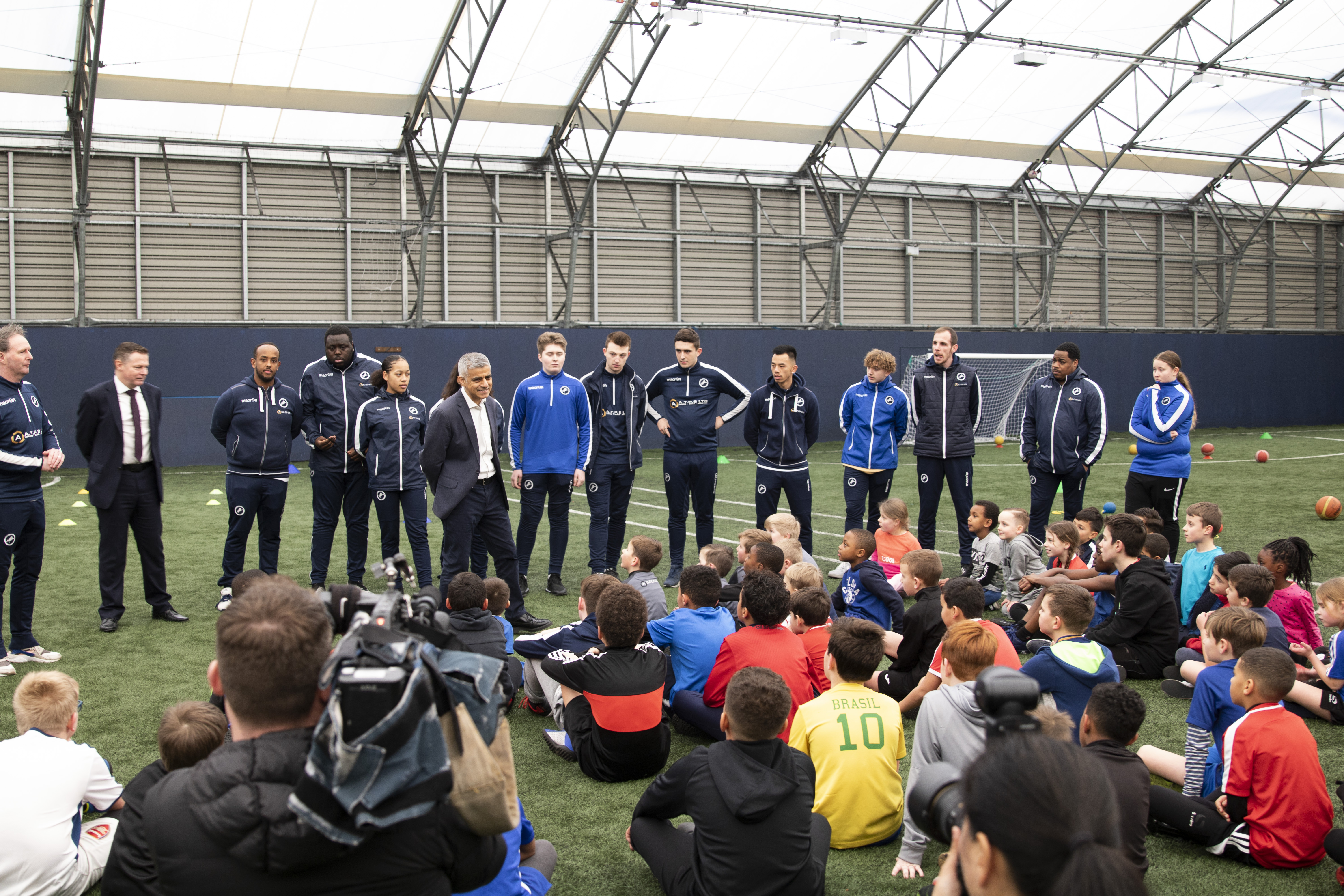 Millwall Community Trust Welcome Sadiq Khan to The Lions Centre