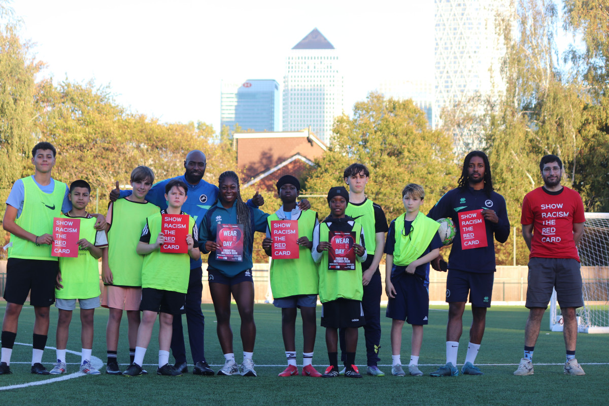 Premier League Kicks participants tackle racism during Black History Month with Millwall Lionesses full-back in attendance