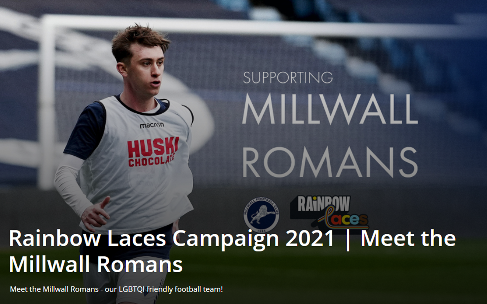 Millwall Community Trust - Millwall to support Rainbow Laces campaign this weekend