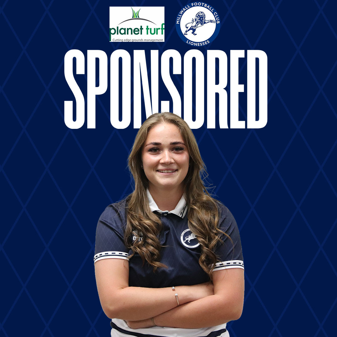 Millwall Lionesses defender Shay Bennett has been sponsored by Planet Turf for the remainder of the 2024/25 campaign