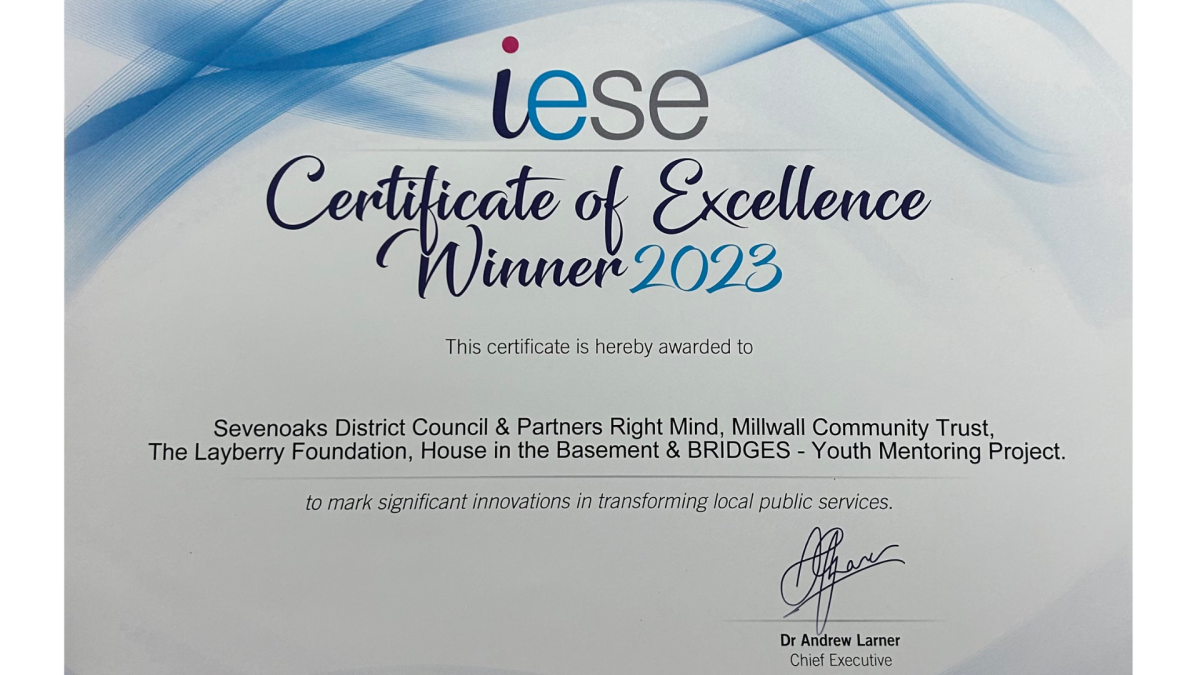 Millwall Community Trust awarded the Certificate of Excellence from Iese.