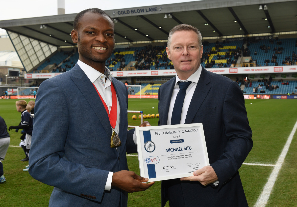 Millwall Community Trust delighted to welcome Mayor of Southwark Michael Situ to The Den on Saturday